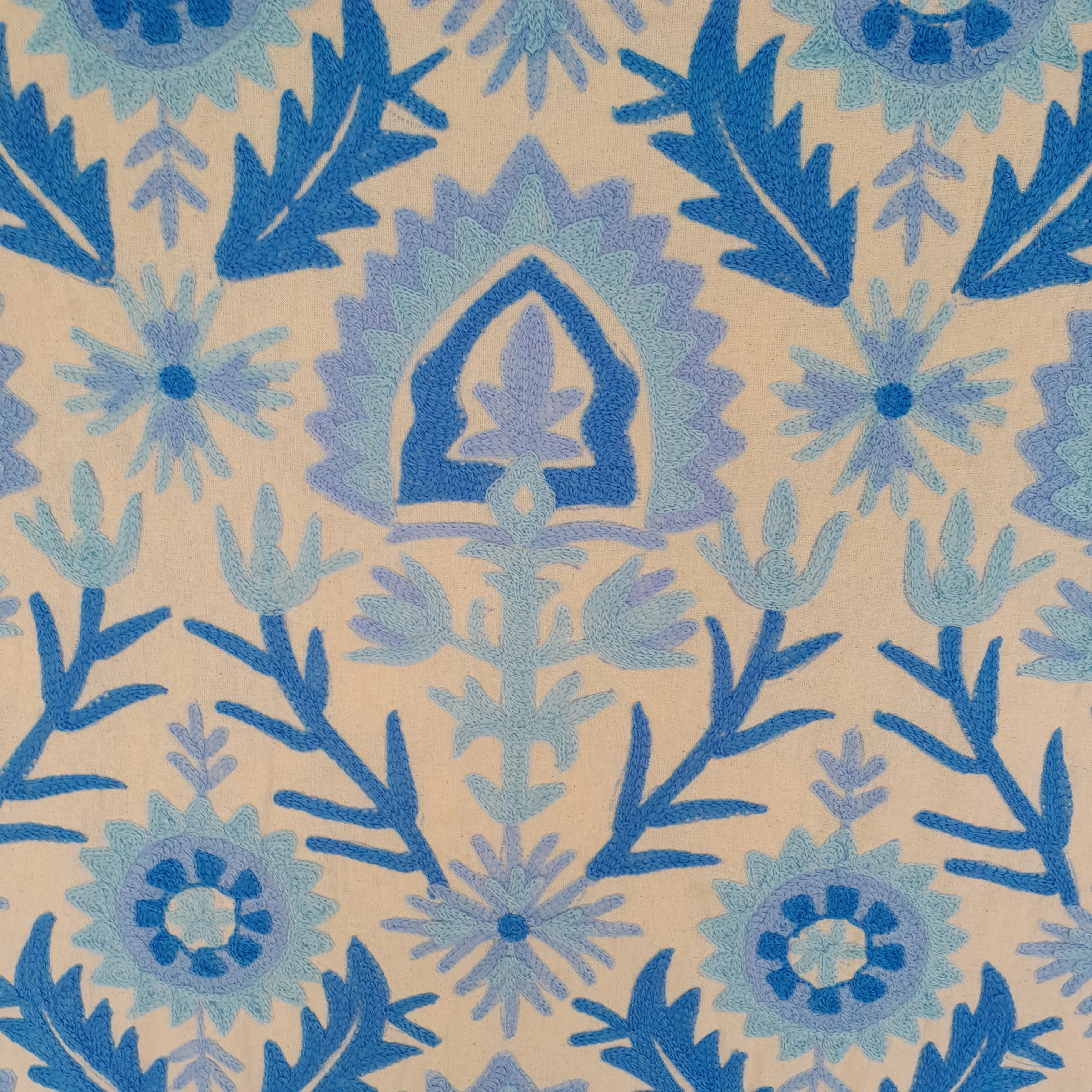 Wholesale Handmade Embroidered Cotton Fabric For Garments, Home Textiles & Bag Accessories Raw Material Suzani Embroidery Fabric