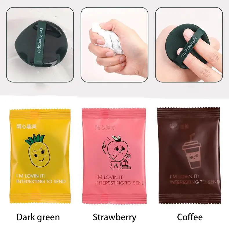 Makeup Powder Puff Triangle Puffs for Loose Powder Soft Wet Dry Cosmetic Foundation Powder Puff
