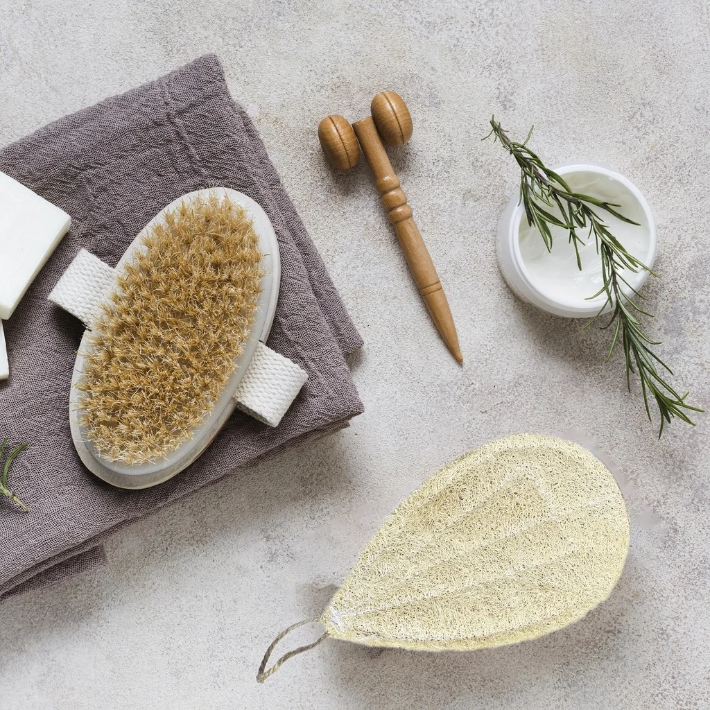 Loofah Sponge Pads for Bathing Teardrop Water Drop Shaped Pad Body Scrub Durable Luffa Sponges Wholesale