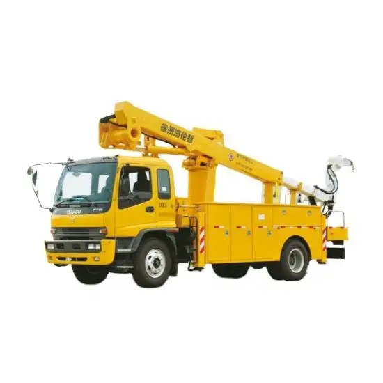 Used towable cherry picker truck/ Boom lift pickup truck/ mounted articulated telescopic moveable hydraulic spider lift Trailer