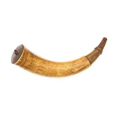 Natural White Horn Powder Horn Color \best Quality and Looking with Wooden Plug or Brass Plug\ Drinking Horn for Sale
