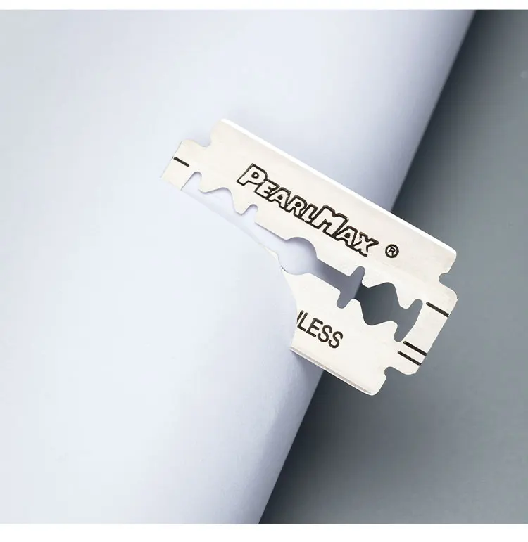 Pearlmax Wholesale Double Edge Razor Blade Brands Barber Shaving Blade Stainless Steel Sharp Double Edge Blade for Salon