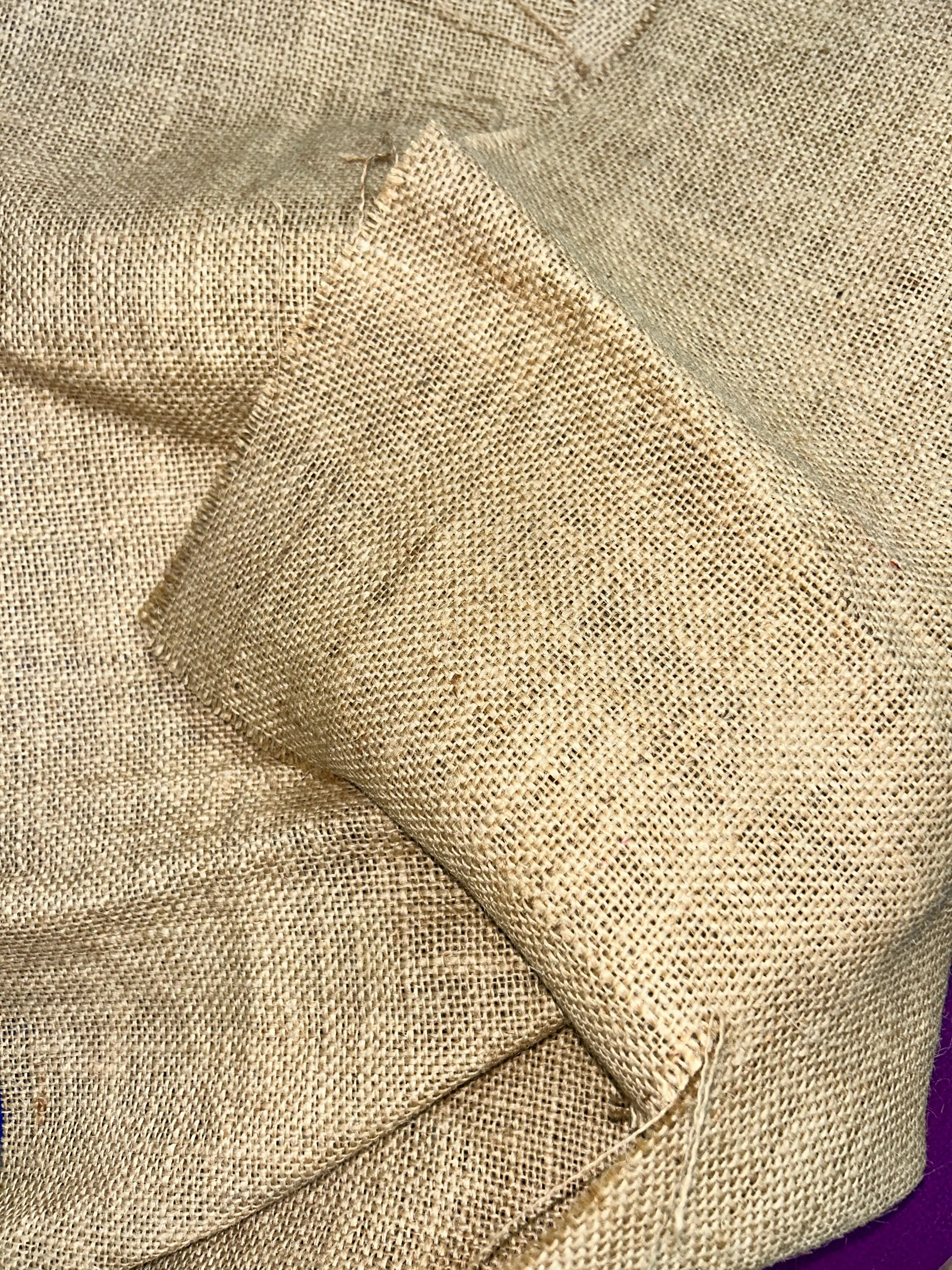 Miraal 9.5 oz Eco-Friendly Jute Hessian Burlap Fabric 100% Biodegradable Woven Knitted Material Bags Covers Other Uses Kolkata