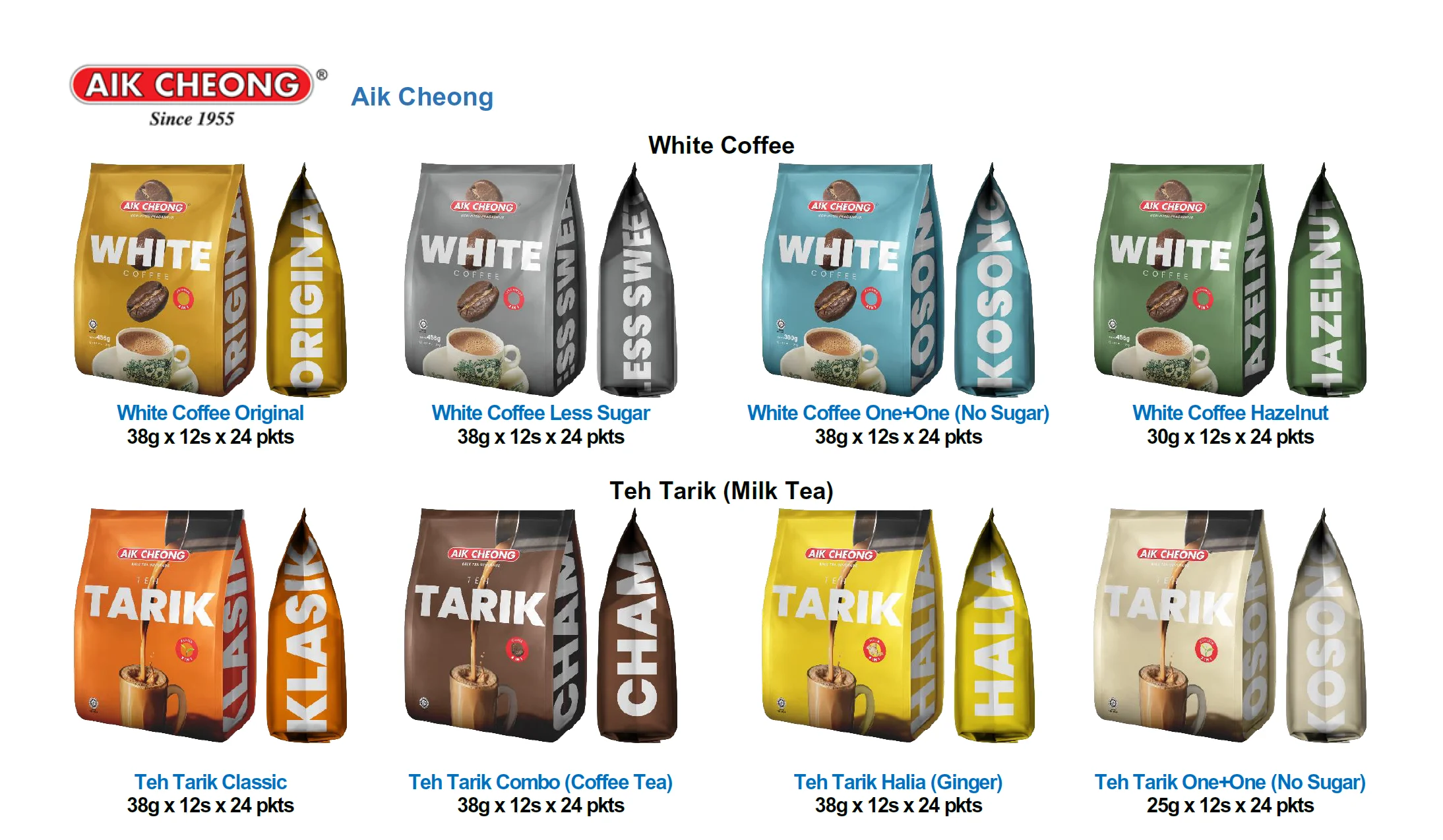 Aik Cheong 3 in 1 Coffee Mix Rich 18gx20sx24pkts