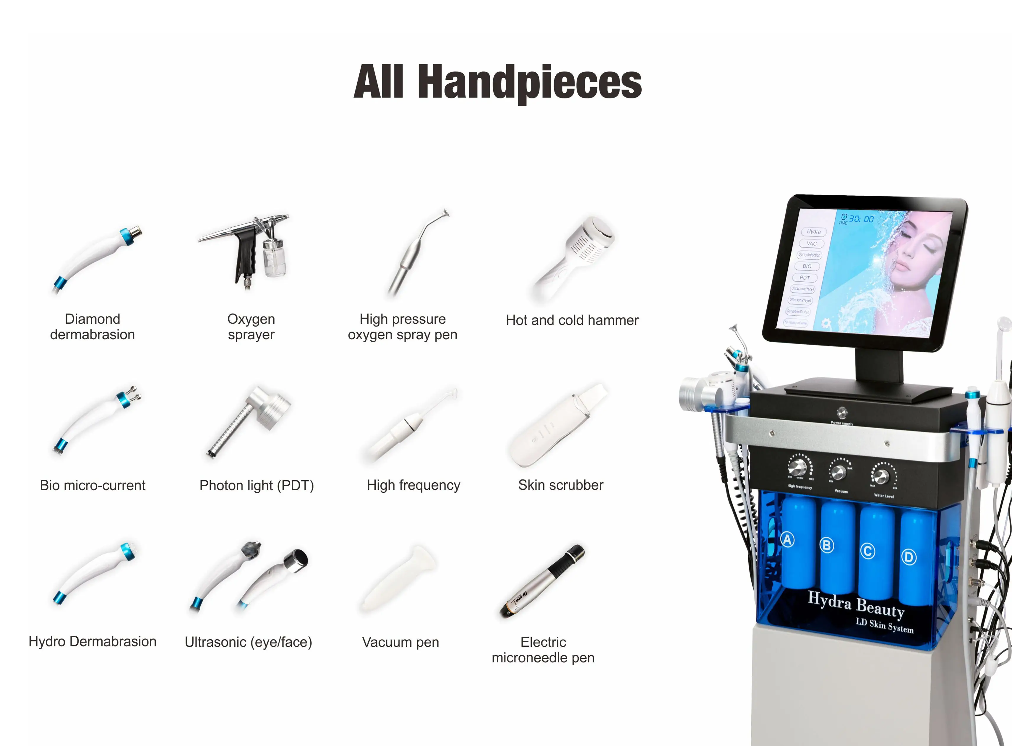 Professional hidrofacial machine diamond tip microdermabrasion facial machine