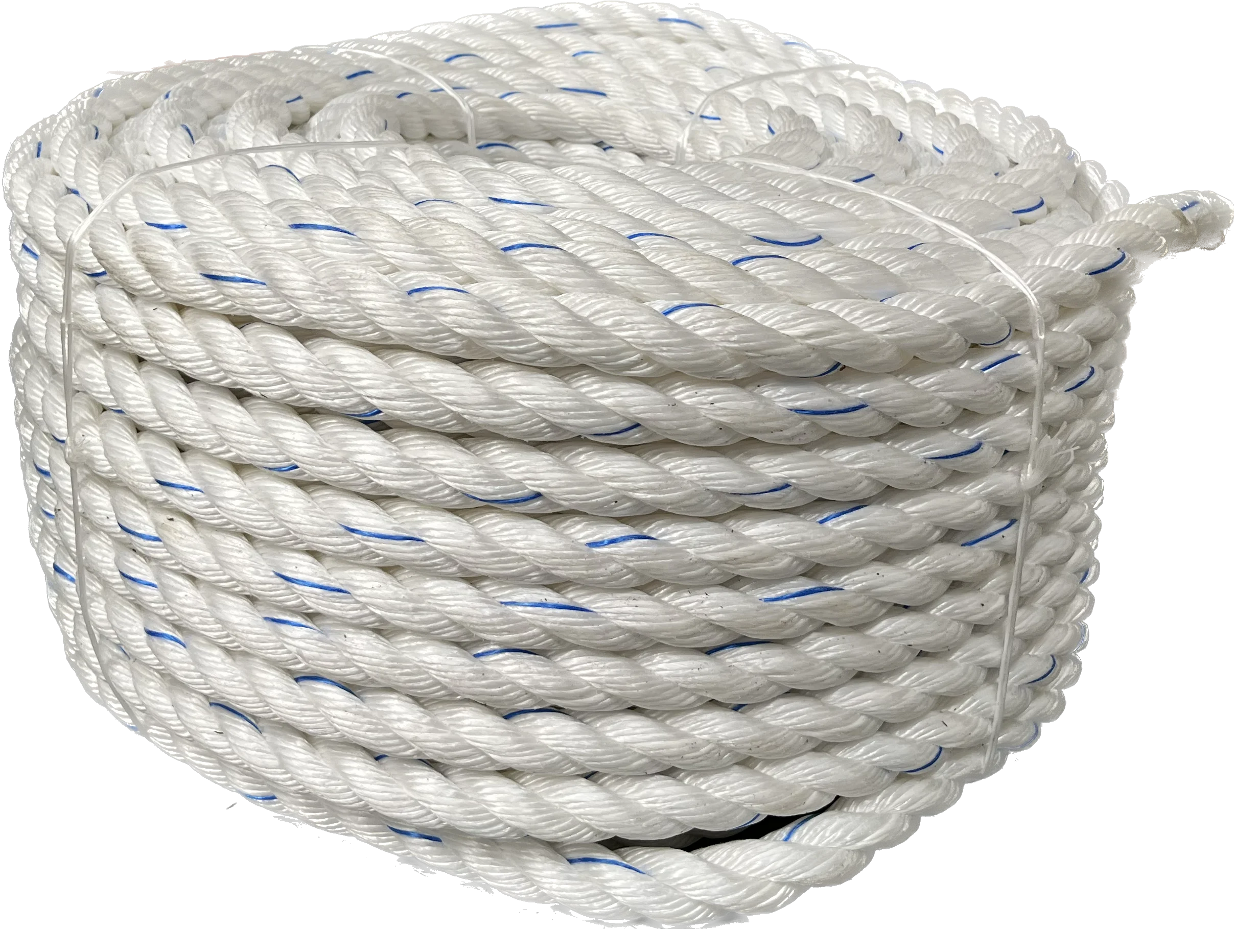 PP Virgin Plastic Polypropylene PP Danline 3 and 4 Strands Twisted Ropes 4mm - 40mm size Made in India