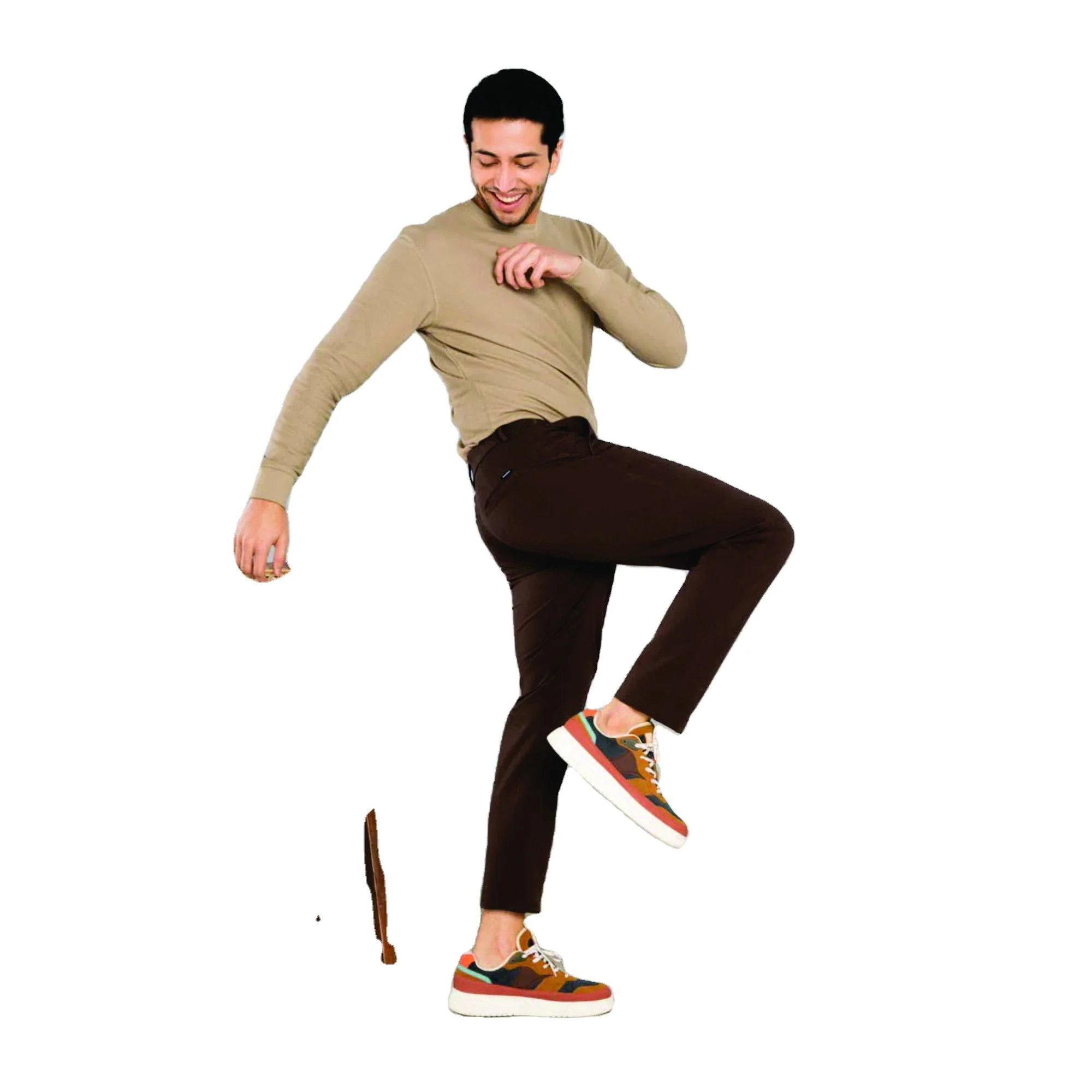 2023 Chino Pants Men Stretch Slim Classic Fit Casual Summer Pants Trousers Thin Cotton Elastic Waist Korean Male Business Light