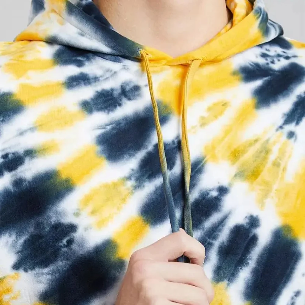 Custom Print Logo Men tie die Hoodies Men Clothing Over Size Heavyweight Unisex Pullover Hoodies