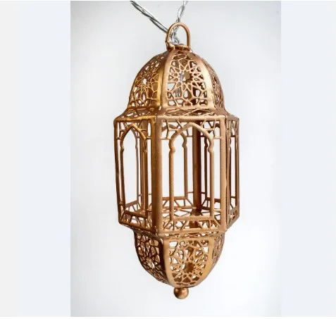 Hot Selling Wholesale Gold Metal Moroccan Candle Holder Lantern Home and Garden Decorative Handmade Candle Lanterns