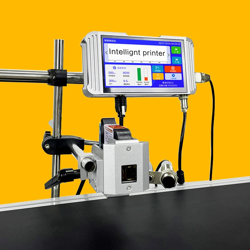 7inch Touch Screen High Definition Thermal TIJ Printing Machine  Batch Coding Online Working Printer Inkjet Code Machine