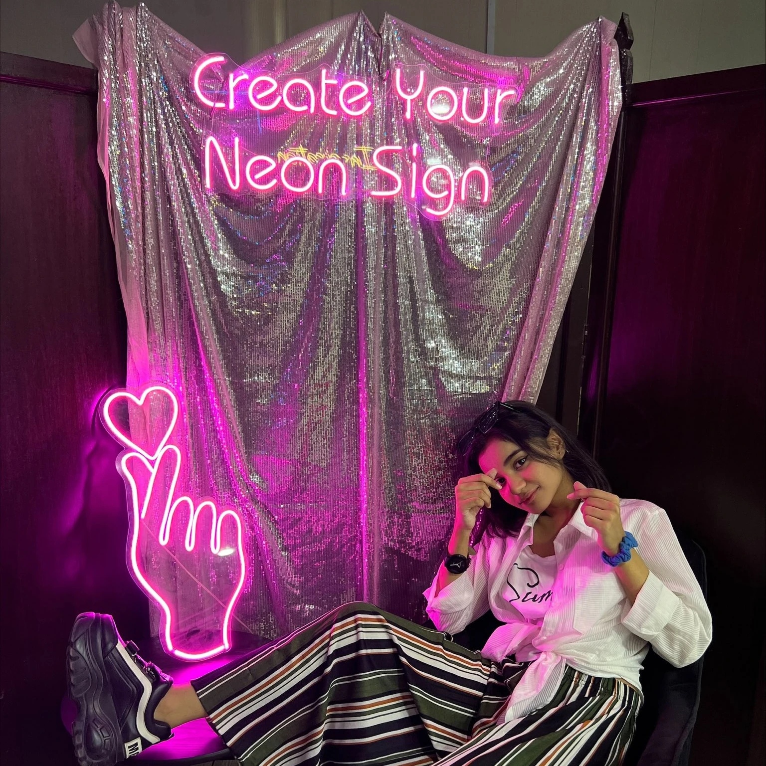 Custom LED Neon Flex Signs Gaming Decor RGB Lightning angel wings sign custom neon with Silicone Strips nsatmosphere