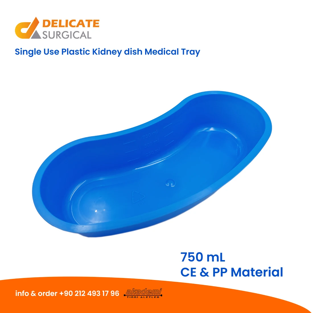 Kidney Dish Disposable Plastic Medical Tray PP Manufacturer Supplies Single Use Medical Consumables Products