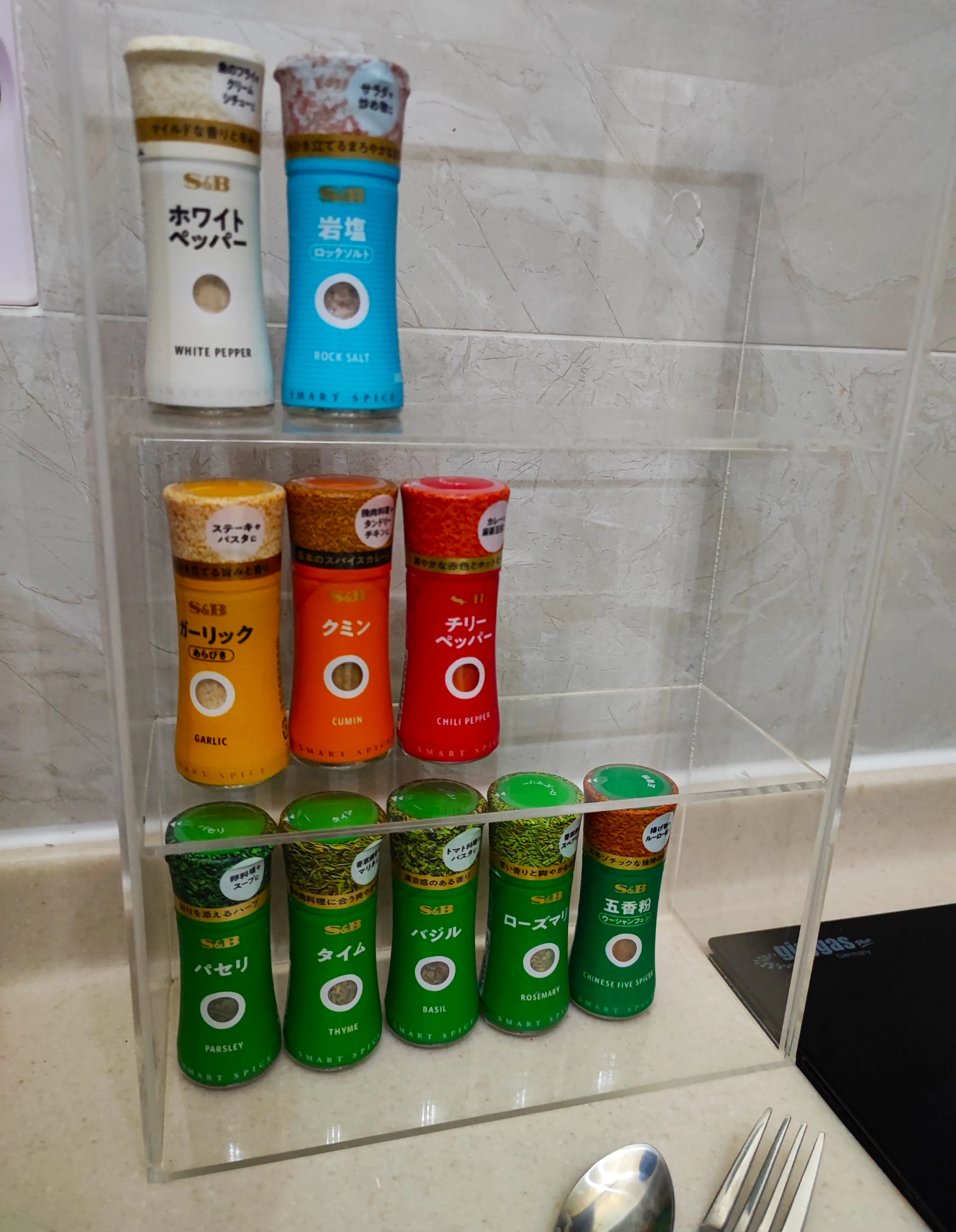 Оптовая продажа, акриловый прозрачный настенный органайзер для трав, специй, для кухни, косметики для ухода за кожей, для ванной комнаты