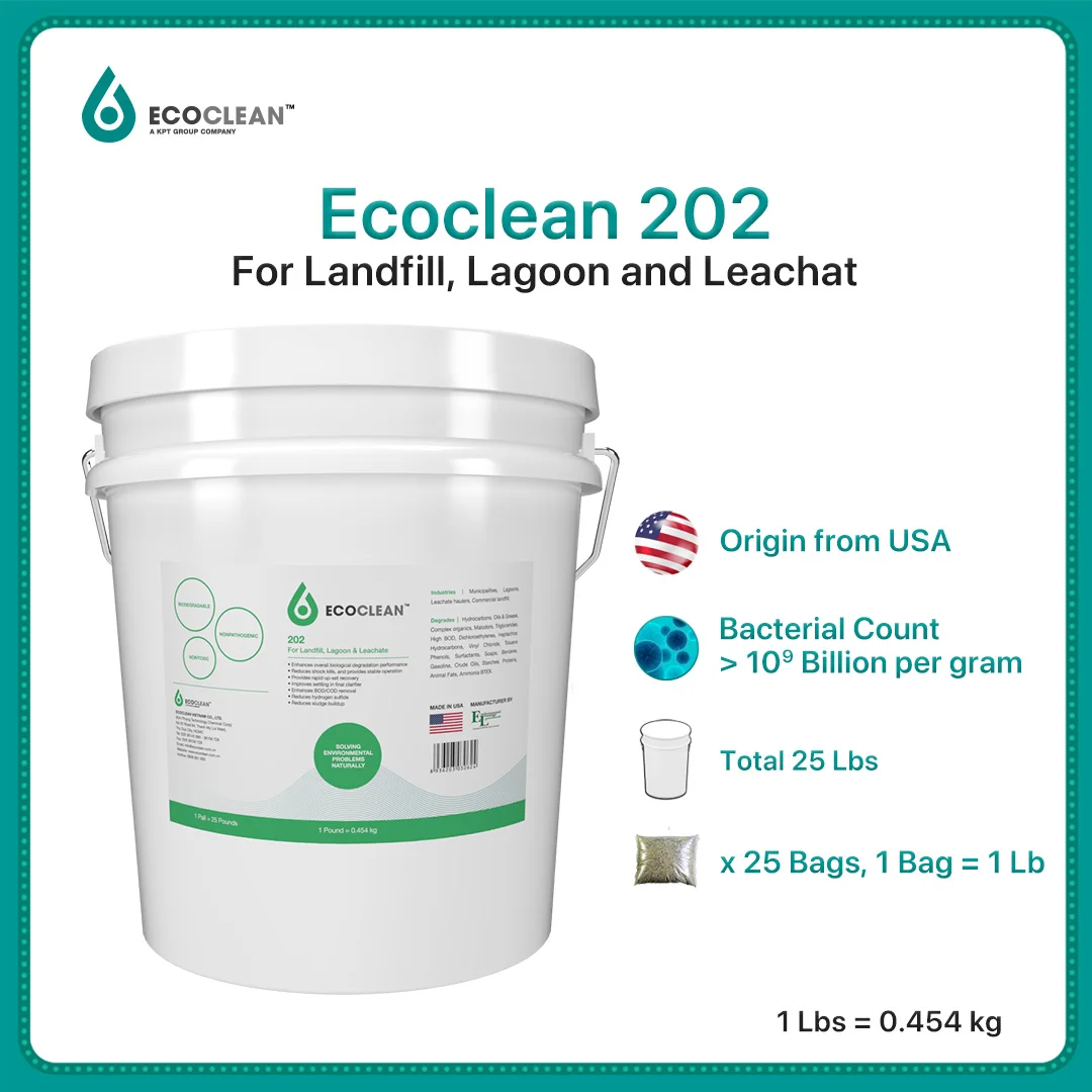 Sewage Treatment Specially Formulated for Landfill Leachate and Lagoon Problems Biological Probiotics- 5 billions CFU/Gram