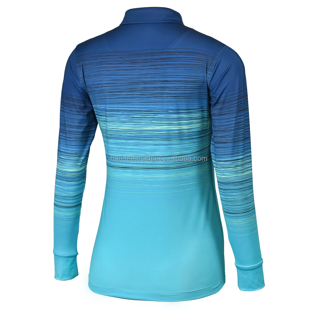 Wholesale OEM Supplier Womens Golf Apparel Women Long Sleeve Polo shirts Quick Dry Coolmax Polyester Spandex Polo Shirt