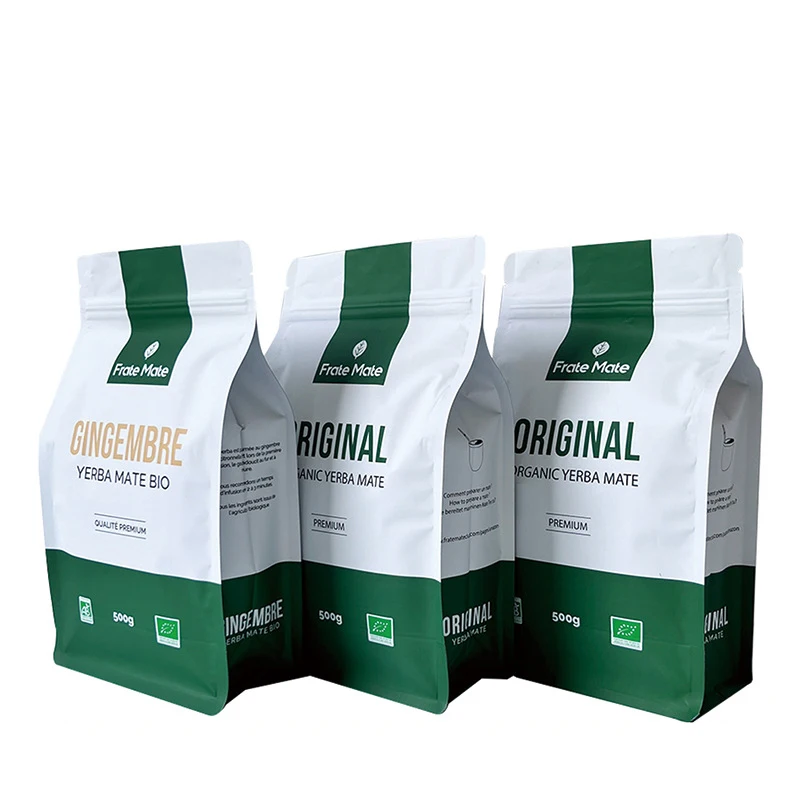 Custom printed food grade cocoa chocolate milk powder packaging bags