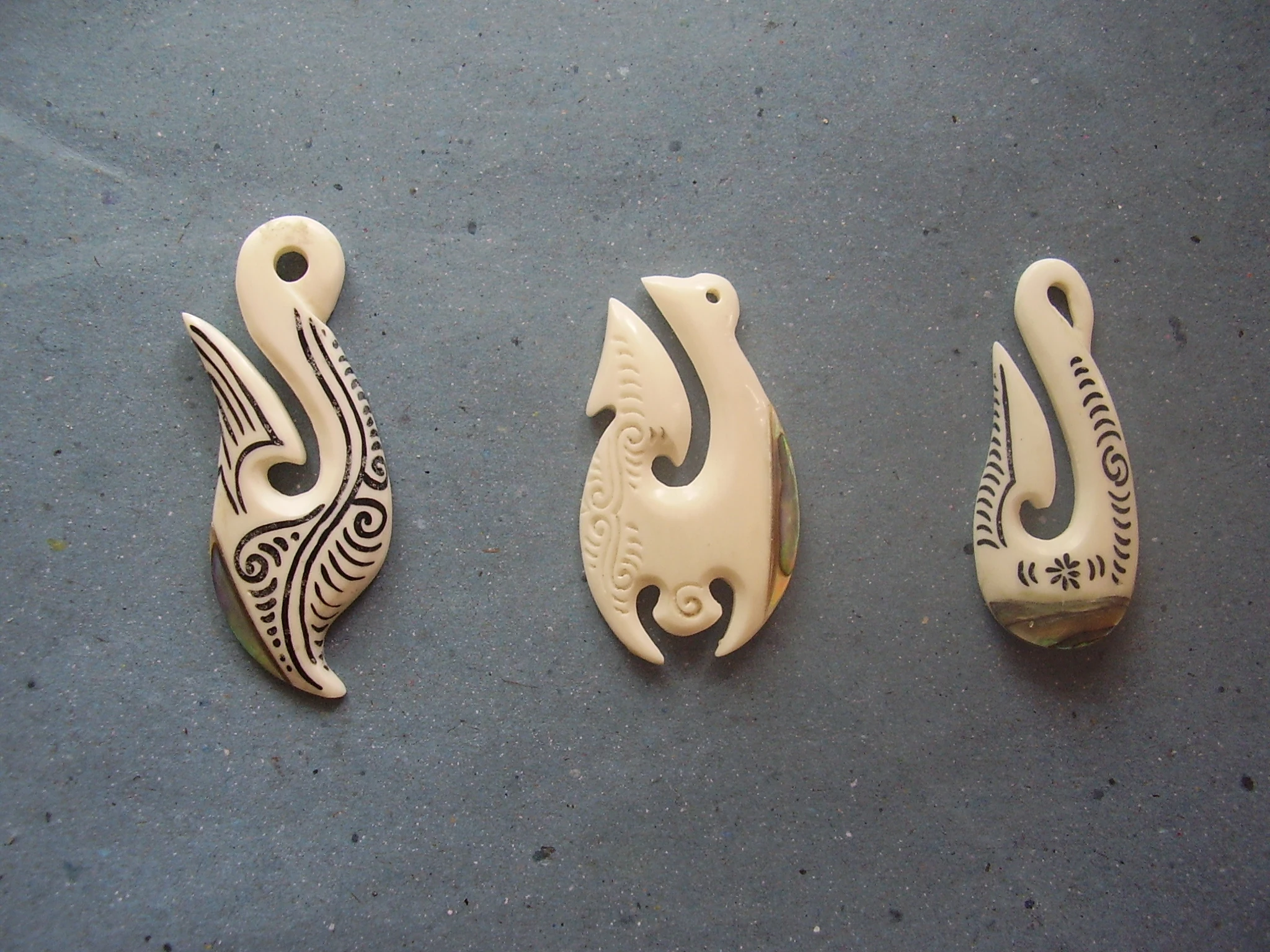 Organic Horn Tribal Fashion Earrings from Bali