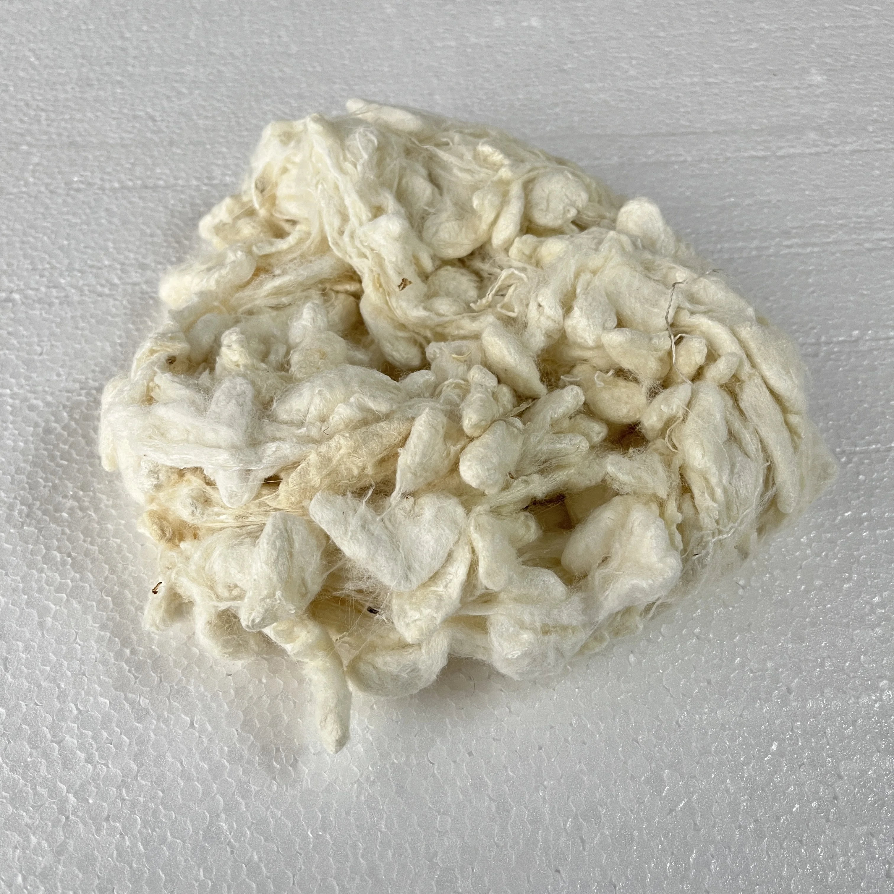 custom made eri silk degummed cocoons ideal for textile spinners and weavers suitable for resale by textile artists