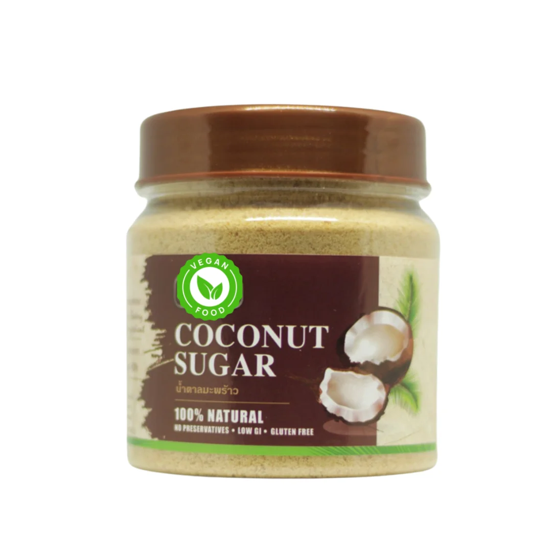 AD 300g Organic Coconut Blossom Sugar in Glass Jar Product of Thailand Wholesale Best Price