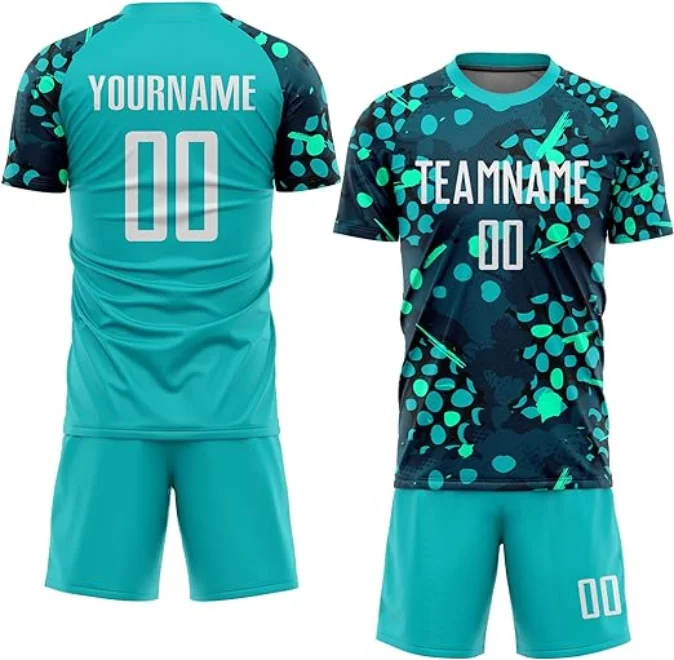 2024/2025 Latest Custom Team Football Shirts Unisex Club Soccer T-shirt Sets Automated Cutting Technique OEM Jerseys Adults