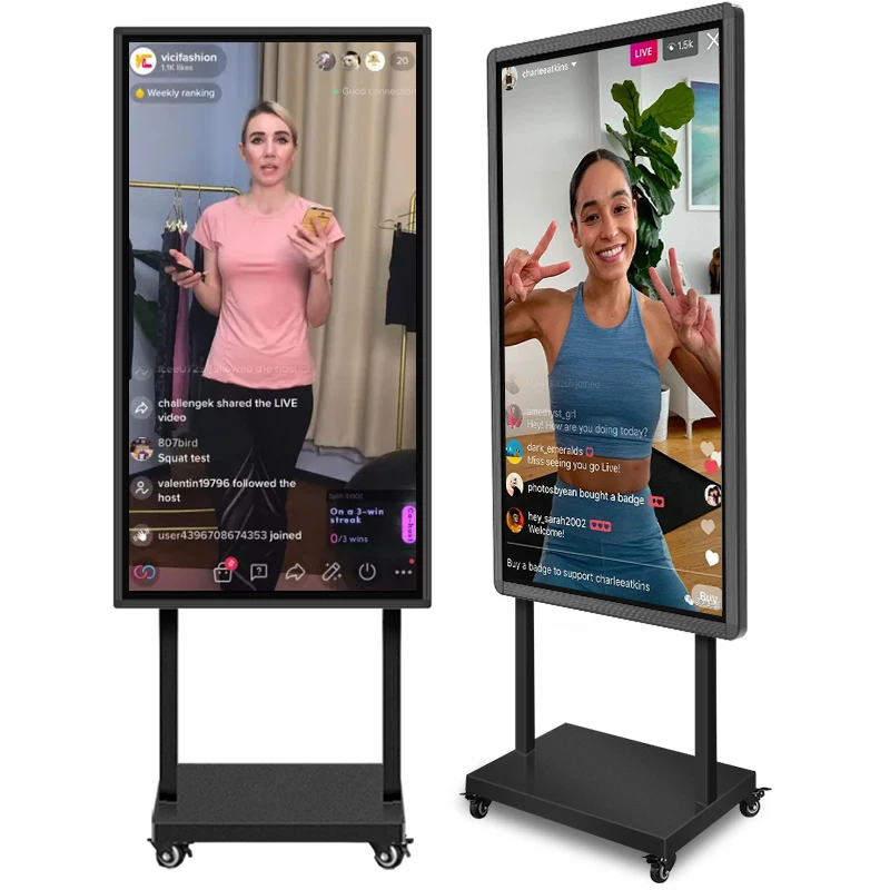 32 43 49 55 Inch Internet Mobile Live Interactive Broadcast Screen Facebook Live Broadcasting Video Live Streaming Equipment