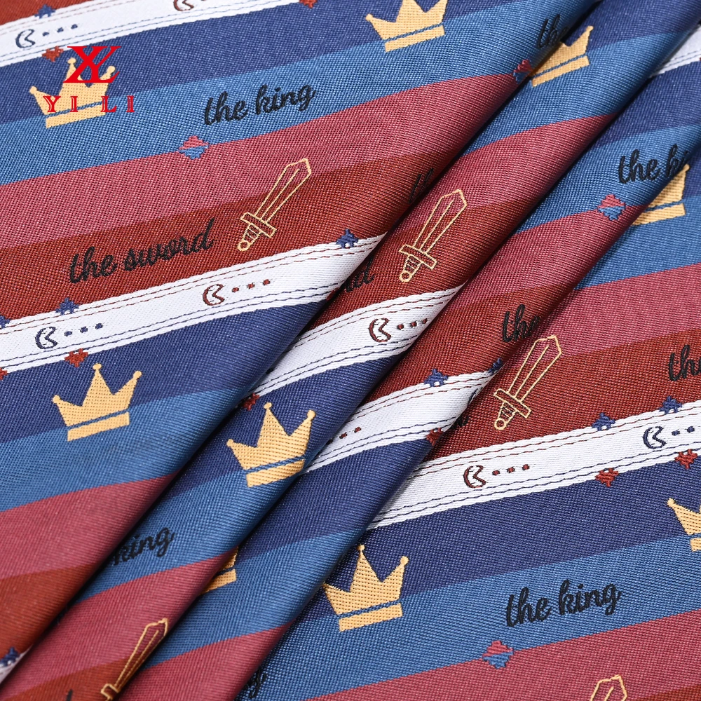 Yili Custom Logo Pattern Sofa Dress Jacquard Brocade Upholstery Silk Costume Garment Dress Ties Lurex Fabric Oeko Standard 100