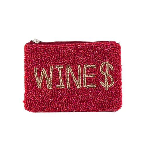 Wine Handmade Beaded Coin Purse - A Fashionable and Practical Way to Carry Your Coins and Cards