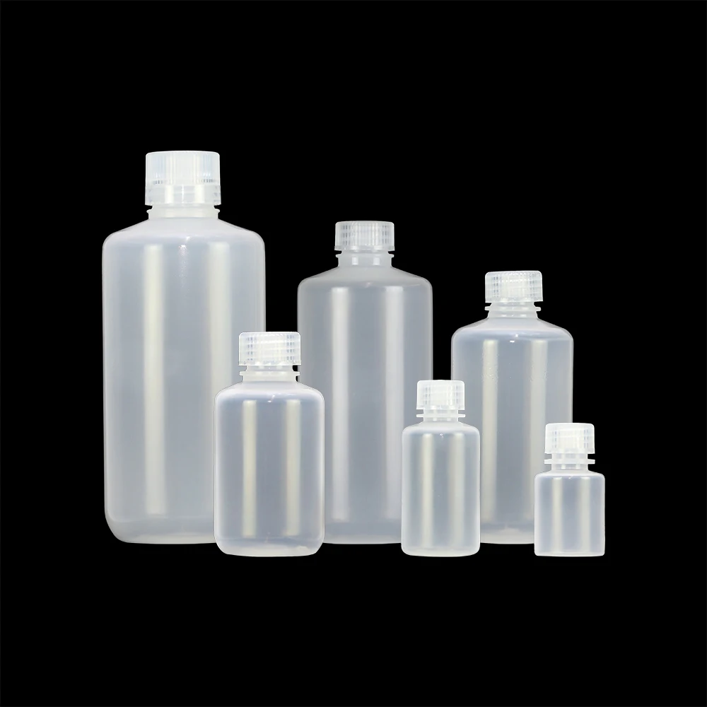500 ML Plastikflaschen Suppliers Lab Plastic 500ML Transparent Natural HDPE PP Plastic Reagent Bottle