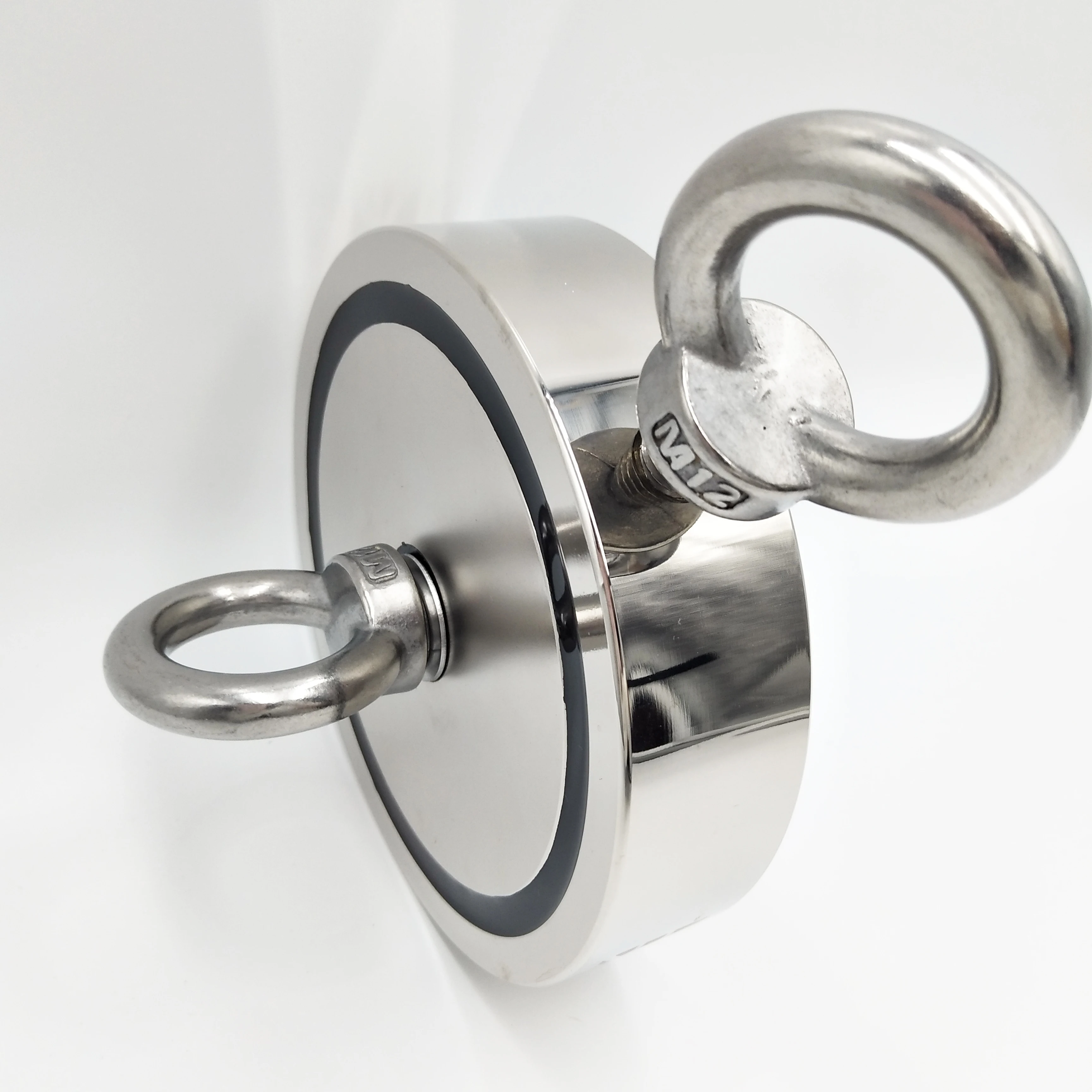 Custom printing logo Super Strong11KG- 3000Kg Magnetic Fishing Set Neodymium 25  6600 Lb Fishing Magnet Kit With Rope Case