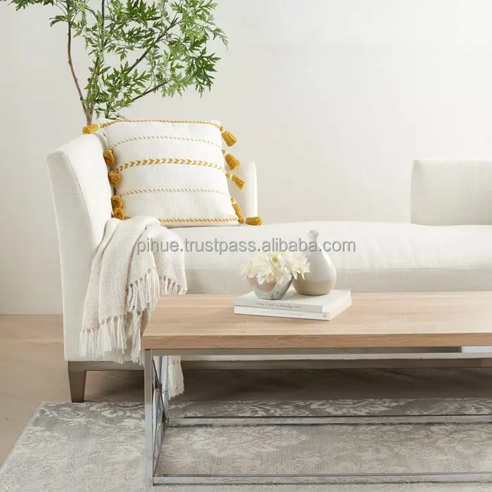 Popular Designer decorative Pillow Case Home Decor Jacquard Orange white Cushion Covers Decorative Pillow