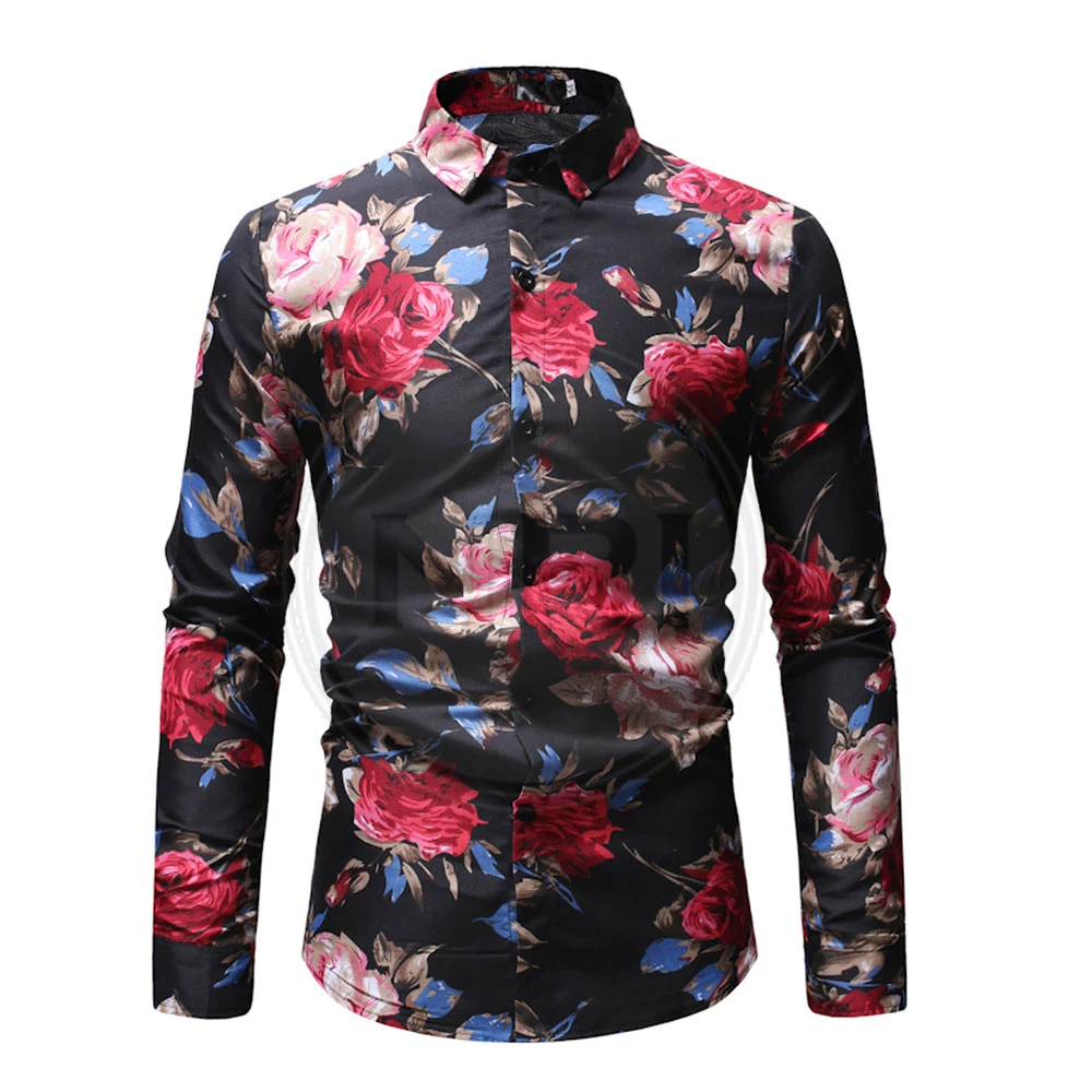 Mens sublimated / printed Best Selling Cheap OEM long Sleeve with Print Men CASUAL Winter Cotton made dress Fashionable shirts