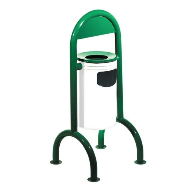 Outdoor garden metal round recycle garbage waste bins dustbin trash can optional custom Turkish manufacturer