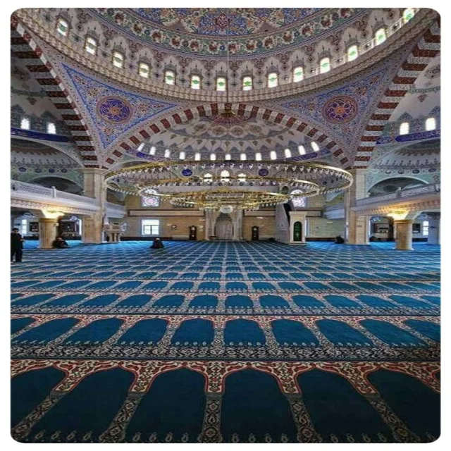 Muslim Rug and Wall To Wall Luxury Mosque Prayer Carpet
