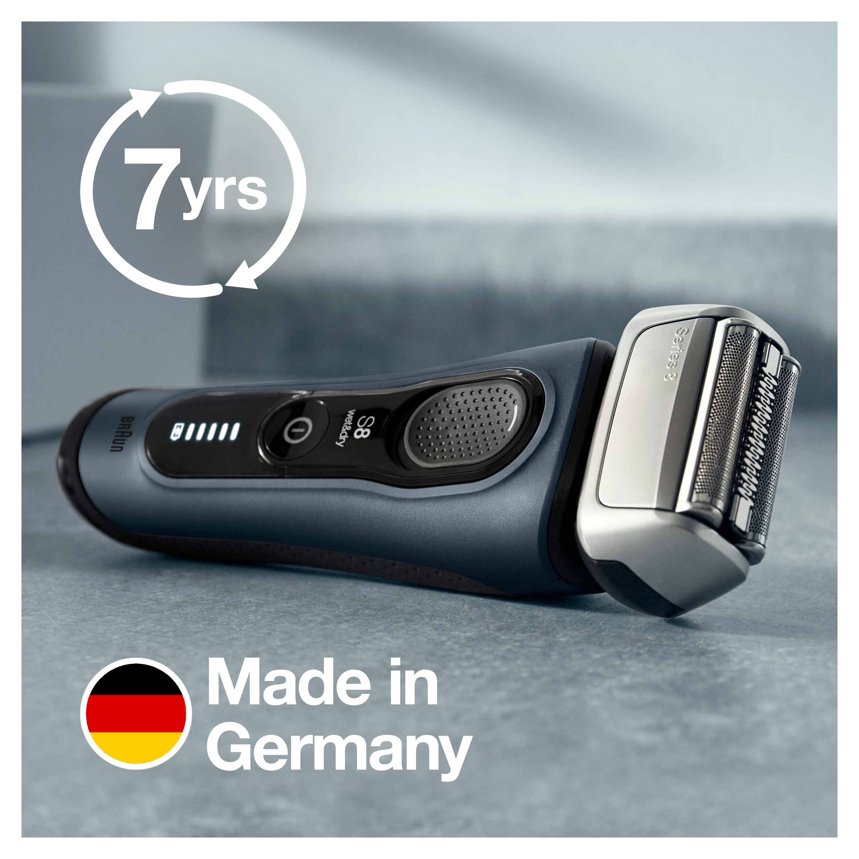 Braun Series 8 8453cc Electric Shaver for Men, 3+1 Head with Precision Trimmer