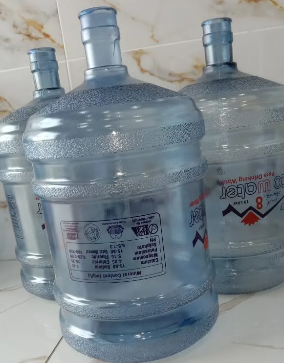 19 Litter Water bottles