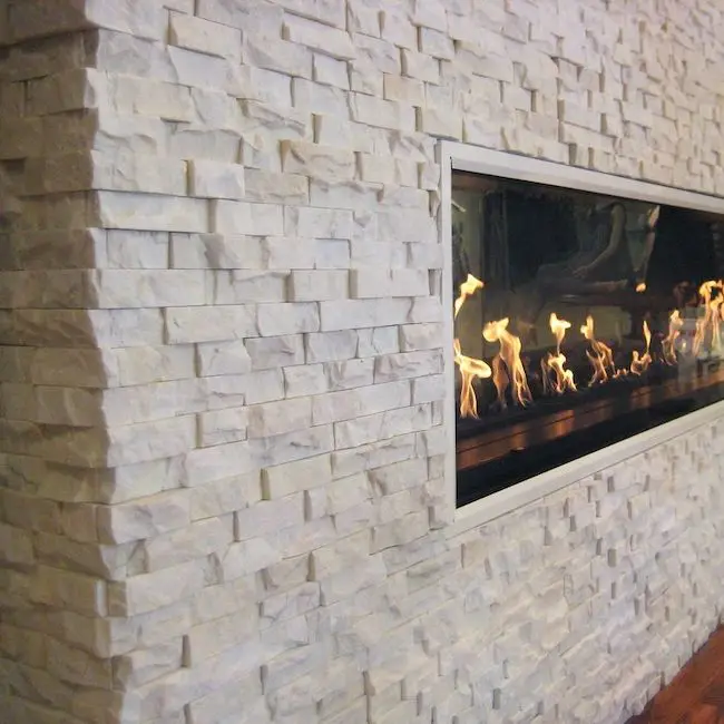 White Vein Marble Cladding Panels Vietnam Slate Wall Decoration Tiles Natural Look High Quality