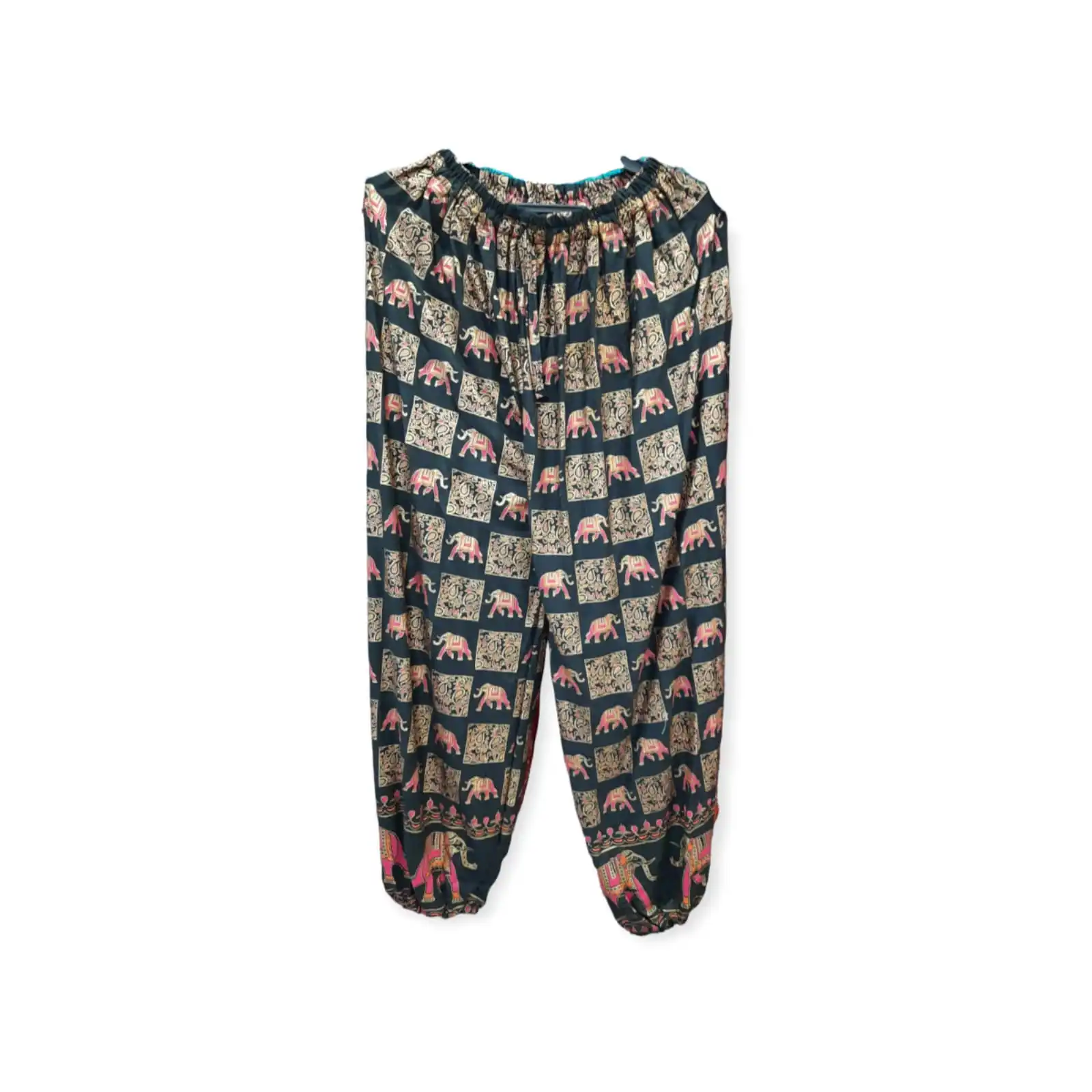 FASHIONABLE AND CASUAL ELEPHANT PRINT WOMEN TROUSERS FROM RAWAT HANDICRAFTS INDIAN MANUFACTURER