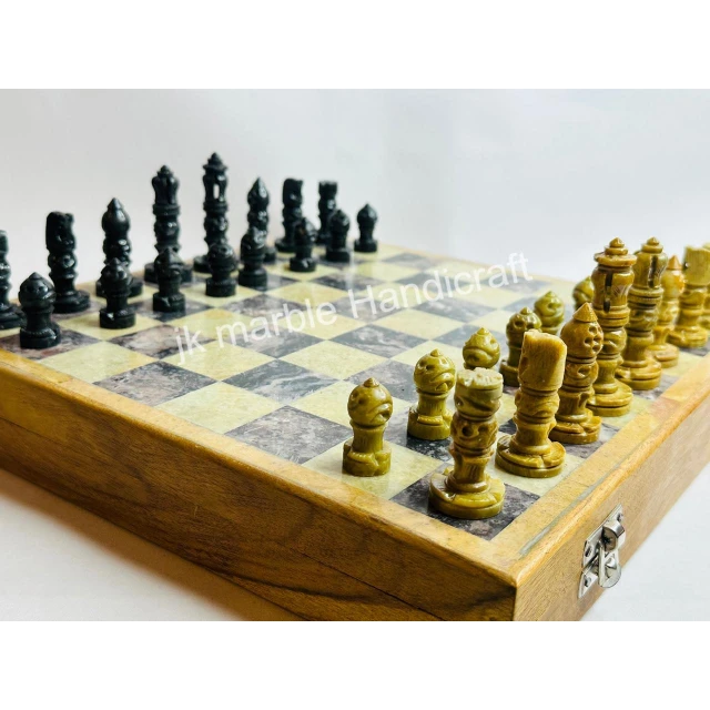 Handcrafted Luxury Flat Wooden Chess Board Set Best Price Wholesale for Adults & Kids Entertainment
