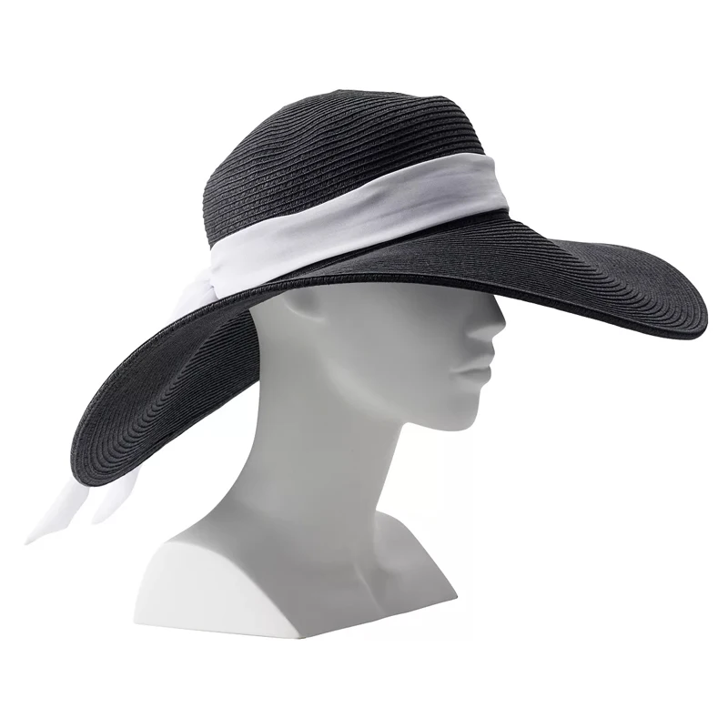 Womens White Straw Summer Beach Hat for Women/Large Brim Hat/Straw Hats Made From Paper Straw Vietnam Wholesale