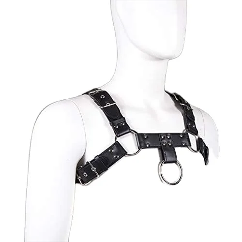 male Leather Harness Fetish Bondage Sex Erotic Men Bondage Harness Cow Hide Leather For Male Customised Logo