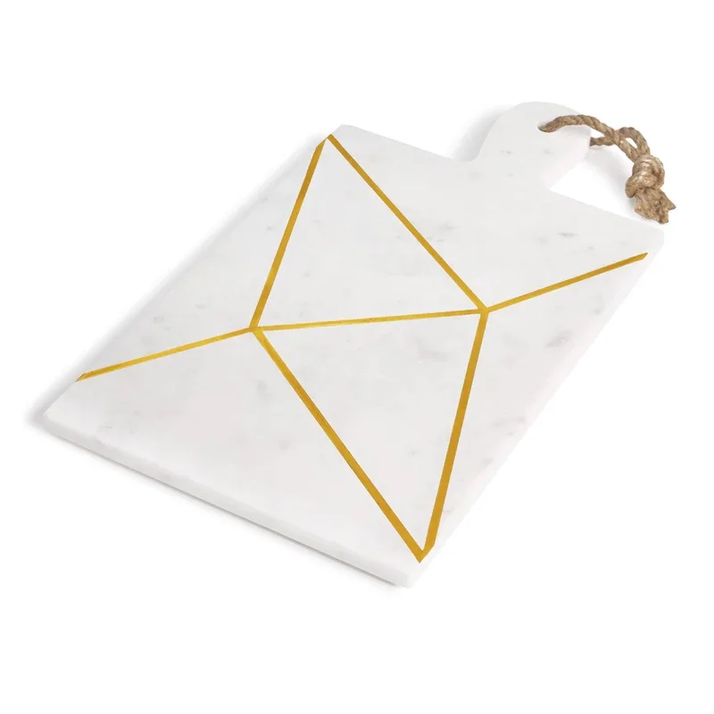 Natural Stone  Marble Home Decoration Marble  Serving Chopping Board with Wood Best Combination