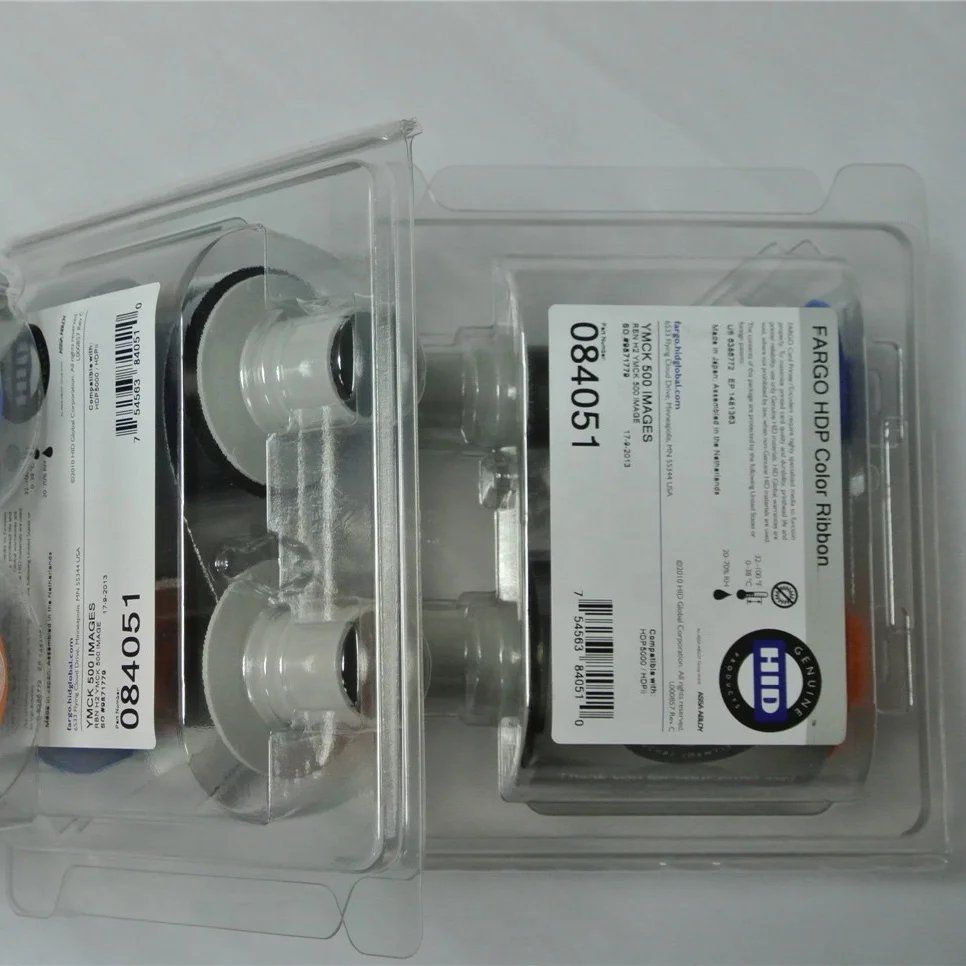 Card Printer Ribbon Far-go 84051 YMCK Color Ribbon Used For Fargo HDP 5000 Card Printer