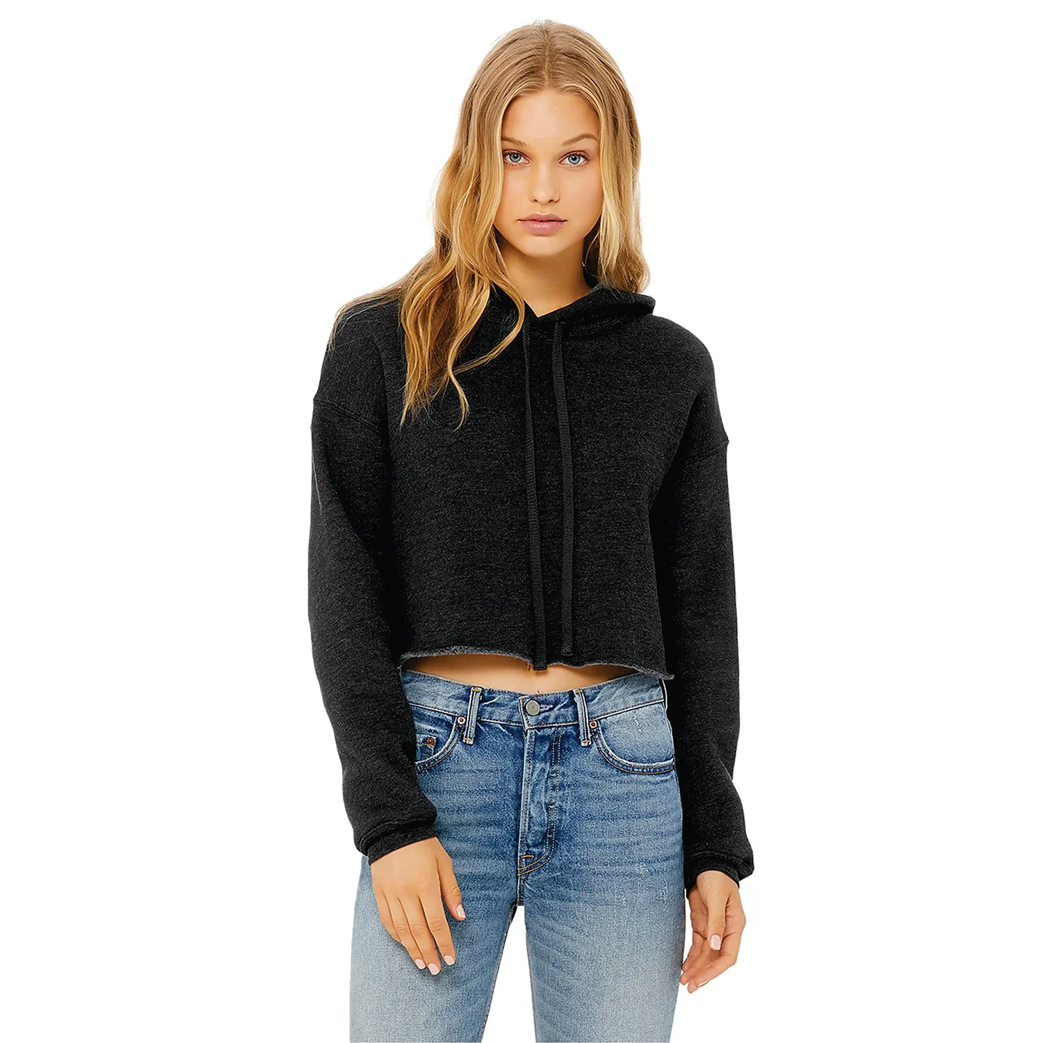 women sweatshirts cropped sweater crop fall clothing v hoodies hooded pullover custom embroidery quality girls fashion shirts