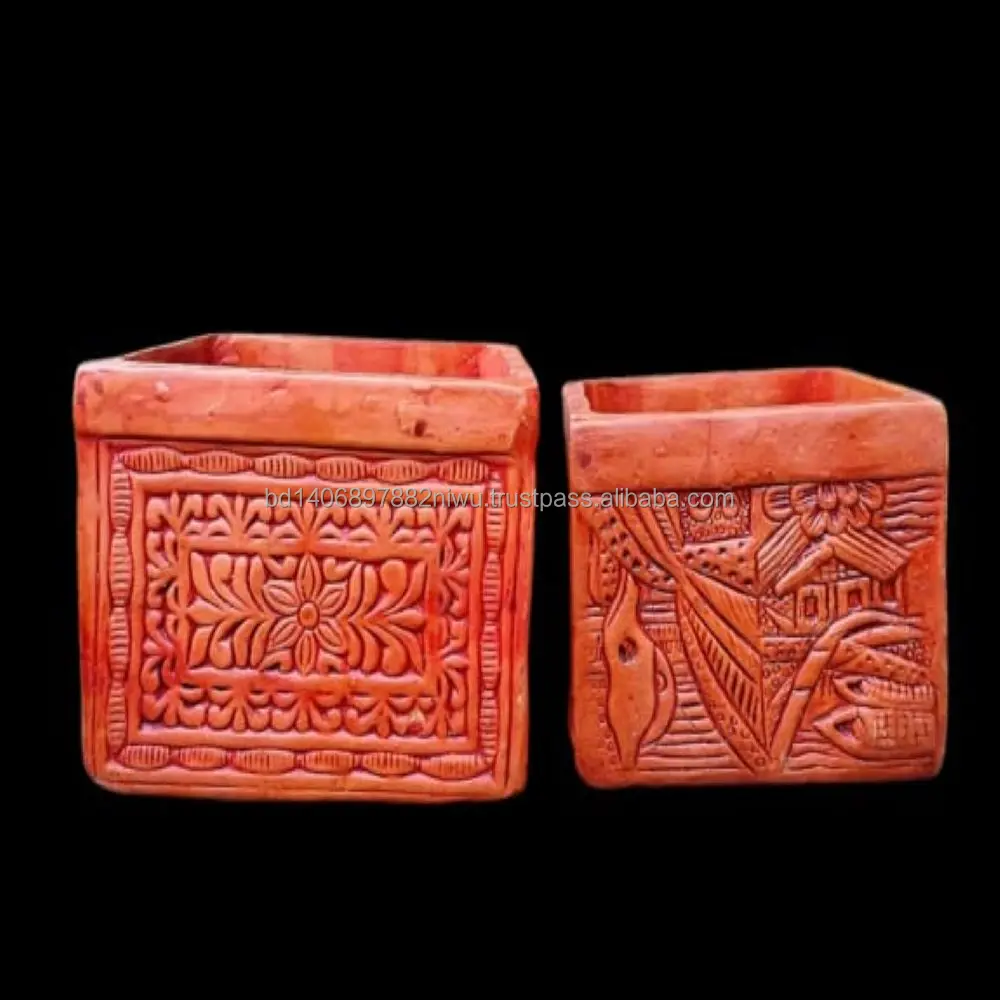 Wholesale Round/square Flower Pot  Enamel Camping Terra Cotta plate Pie Dish With Roll Rim from Bangladesh