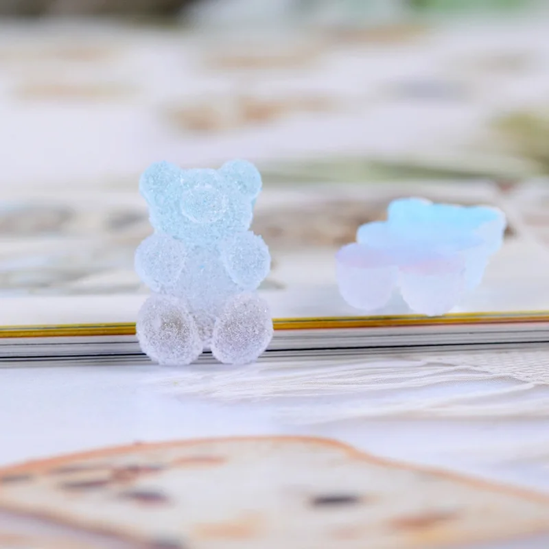 1 1x1 5 см радужные конфеты медведи кабошон блестящие подвески из смолы DIY Модный чехол для мобильного телефона декоративные аксессуары