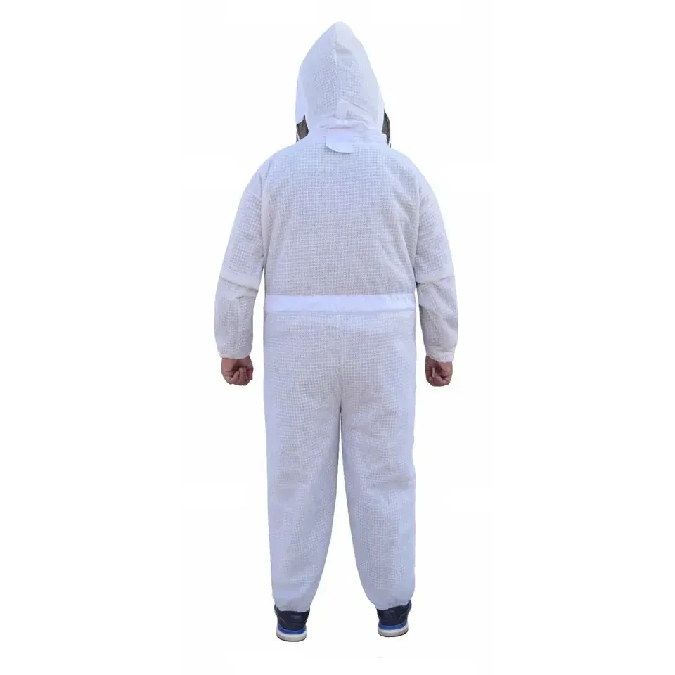 Cotton Coverall Hooded Beekeeping Ventilated Beekeepers Protective Clothing Honey Bee Clothes Suit For Beekeepers High Quality