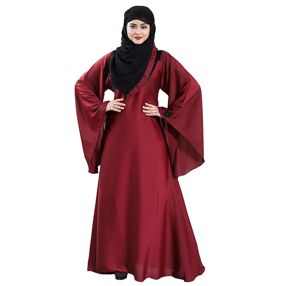 Manufacturer Well Made High Quality Islamic clothing Muslim Abaya Kaftan Nida Women Muslim Abaya Dress