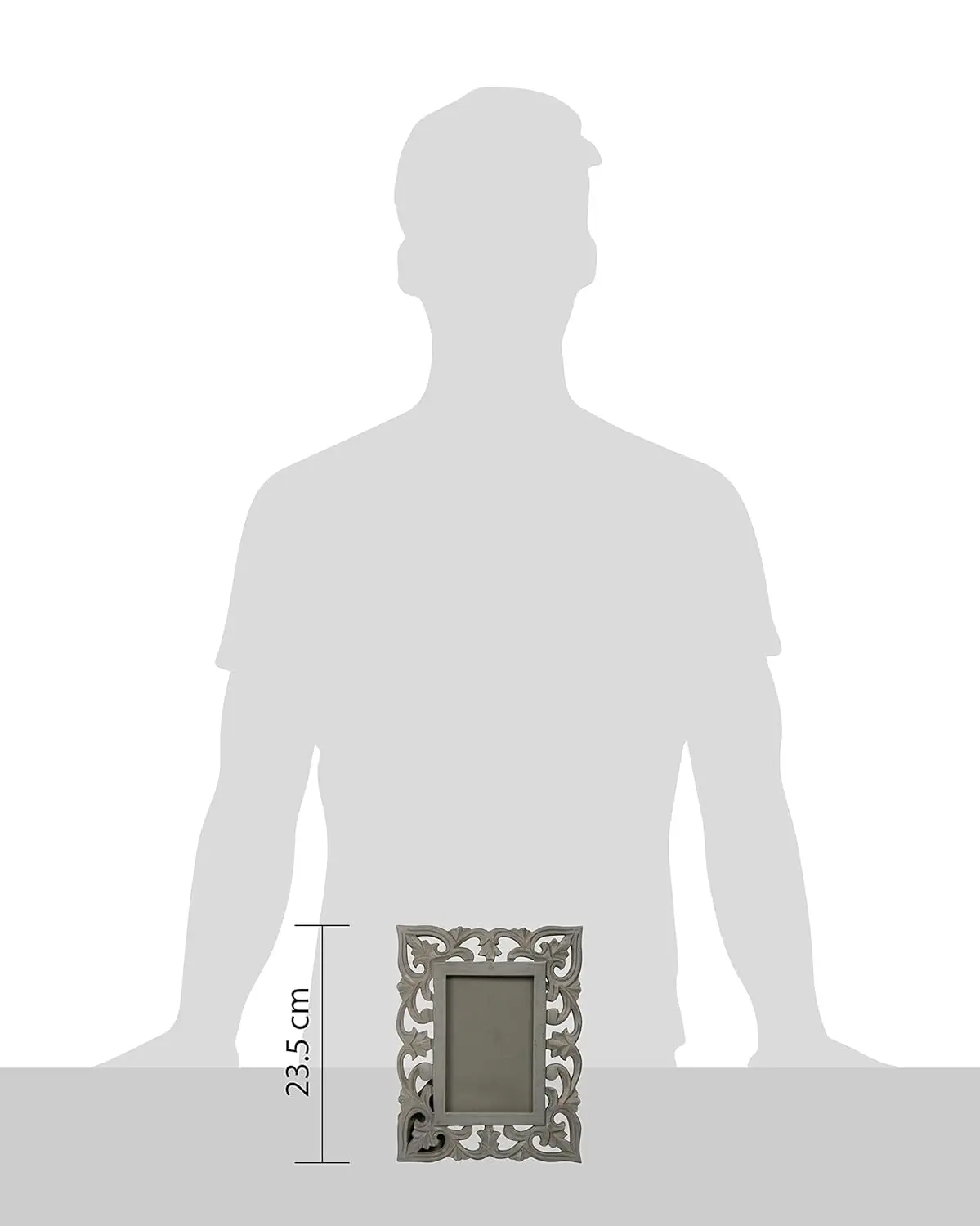 Top Quality Mango Wood Craft Mud Grey Photo Frame for Decorative Table Settings and Gifting Options from India