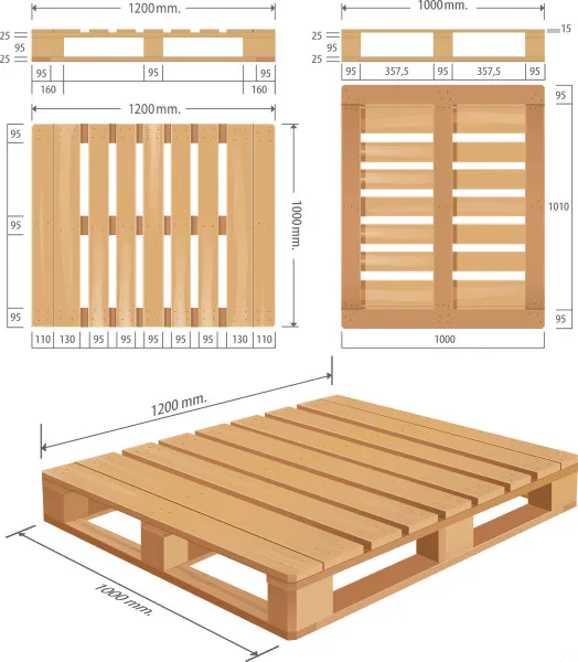 Hard Wood 4 way wooden PALLET for Export EPAL PALLETS STANDARD EURO WOOD PALLETS