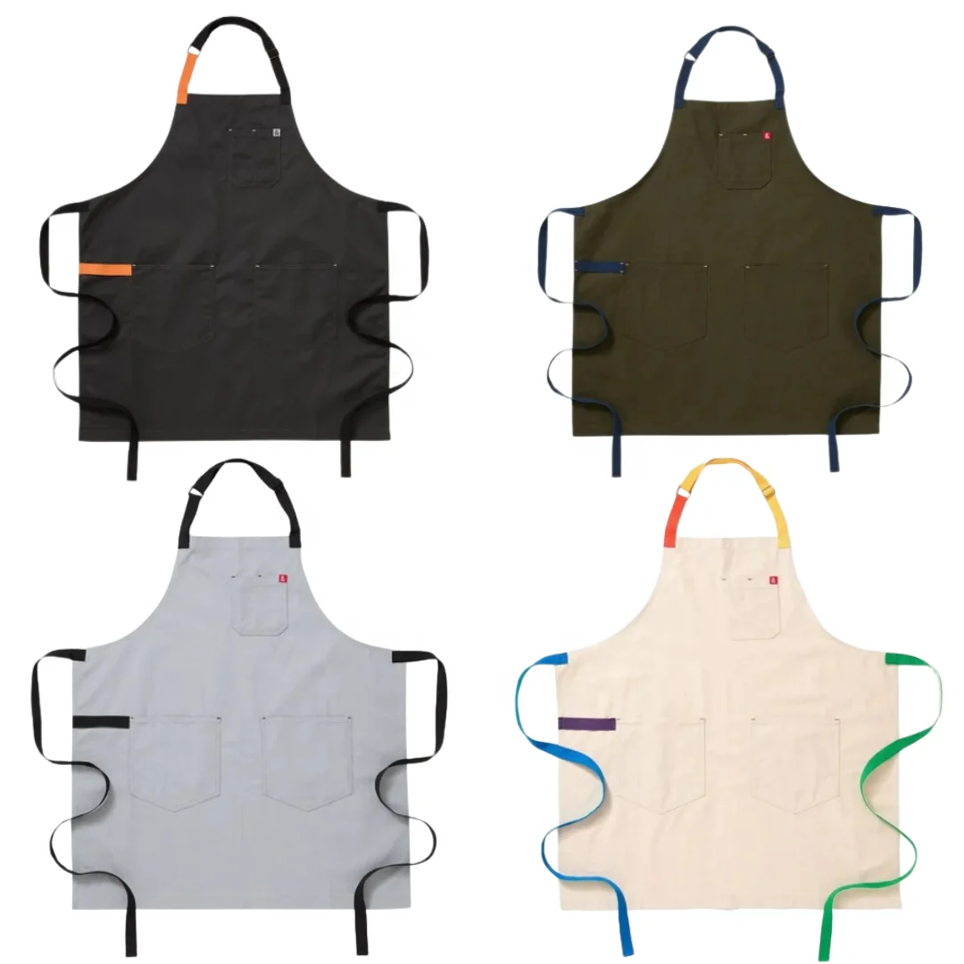 Apron waterproof oil-proof Custom Logo Full Printing Design With Pocket Household Kitchens Uniform Cooking Bar Cafe Restaurant